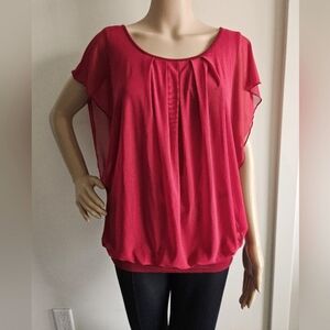Boho Red Top